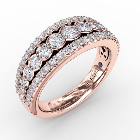 Fana Triple-Row Diamond Band R2013