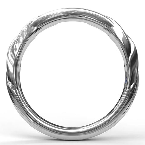 Fana Leaf Motif Diamond Band 3068
