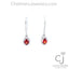 1.23ct Spessartite Garnet & Diamond Earrings