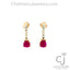 4.82CTW RUBY AND DIAMOND CUSTOM EARRINGS