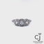 0.50ctw Round 3 Stone Halo Natural Diamond Engagement Ring