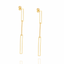 MIDAS 14k Yellow Gold Interlocking Paperclip Dangle Earrings MF026772