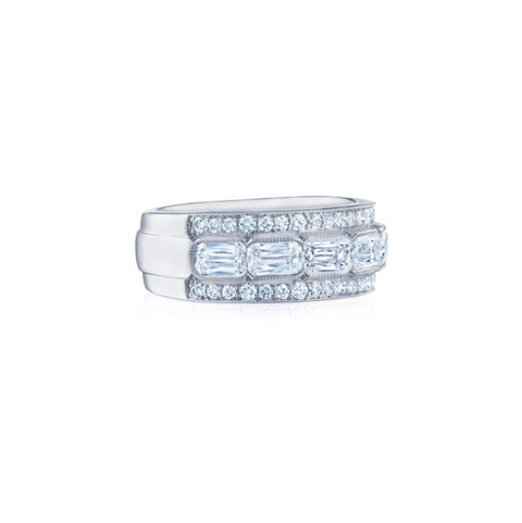 KWIAT ASHOKA Diamond Triple Row Ring W-13620-0-DIA-18KW