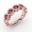 Fana Hold Me Close Emerald ad Diamond Twist Ring