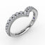 Fana Tiered Prong Set Chevron Diamond Band 7324