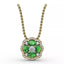 Fana Love in Bloom Sapphire and Diamond Pendant 1574