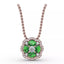 Fana Love in Bloom Sapphire and Diamond Pendant 1574