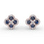 FANA Sapphire and Diamond Cluster Studs ER1643S