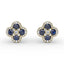 FANA Sapphire and Diamond Cluster Studs ER1643S