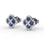 FANA Sapphire and Diamond Cluster Studs ER1643S