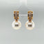 White South Sea Pearl and Diamond Pave Dangle Earrings
