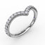 Fana Shared Prong Set Chevron Band 7314