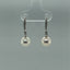 Fresh Water White Pearl and Diamond Dangle Earrings