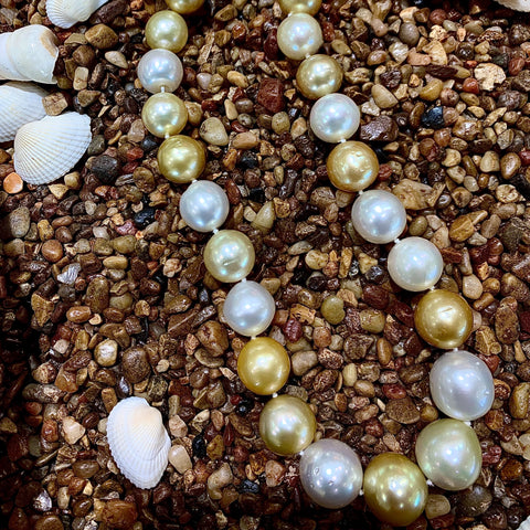 Multi Color South Sea Pearl Necklace