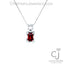 2.11CT Spessartite Garnet and Diamond Custom Pendant