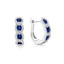 Fana Curb Link Ruby and Diamond Hoop Earrings