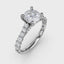 Fana Contemporary Diamond Solitaire Engagement Ring With Hidden Halo 3216