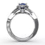 Fana Look of Love Sapphire and Diamond Criss-Cross Ring 1519