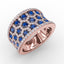 FANA At First Sight Sapphire and Diamond Multi-Row Ring R1558S