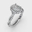 Fana Oval Halo with Diamond Twist Shank 3111