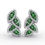 Fana Dramatic Emerald and Diamond Leaf Earrings ER1597E