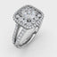 Fana Exquisite Unique Double Halo Engagement Ring 3507