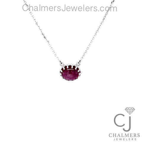 2.99CT RUBY & DIAMOND PENDANT