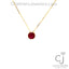 0.58CT RUBY BEZEL PENDANT