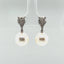 White South Sea Pearl and Diamond Earring