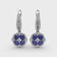 FANA Sapphire and Diamond Cluster Drop Earrings ER1576S