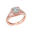 Squared Halo Engagement Ring With Split Shank #211176 - Chalmers Jewelers