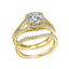 Squared Halo Engagement Ring With Split Shank #211176 - Chalmers Jewelers