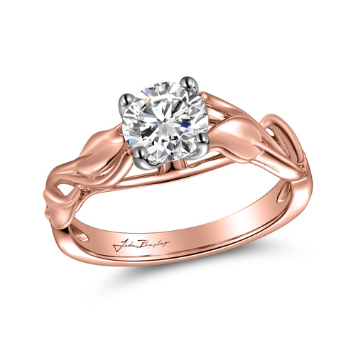 John Bagley Leaves Solitaire Engagement Ring #316374 - Chalmers Jewelers