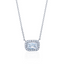 KWIAT Ashoka Diamond Pendant with Bezeled Halo N-9673-GROUP-18KW