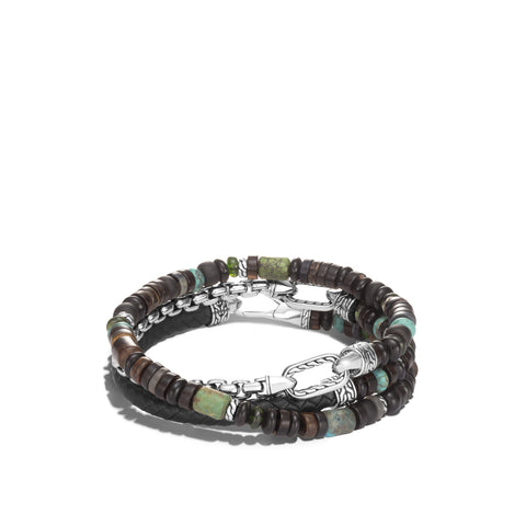 John Hardy Beaded Hybrid Triple Wrap Bracelet BMS900445