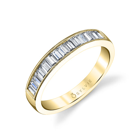 Sylvie Baguette Wedding Band BS1114