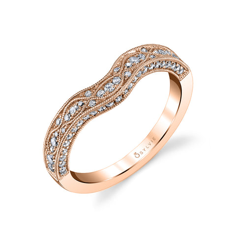 Sylvie Vintage Inspired Wedding Band BS1317