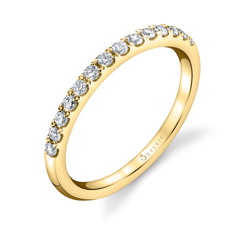 Sylvie Classic Diamond Wedding Band BS1499