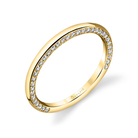 Sylvie Modern Wedding Band BS1701