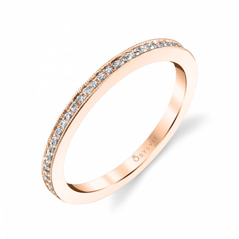 Classic Wedding Band With Milgrain Edge BS1803 - Chalmers Jewelers