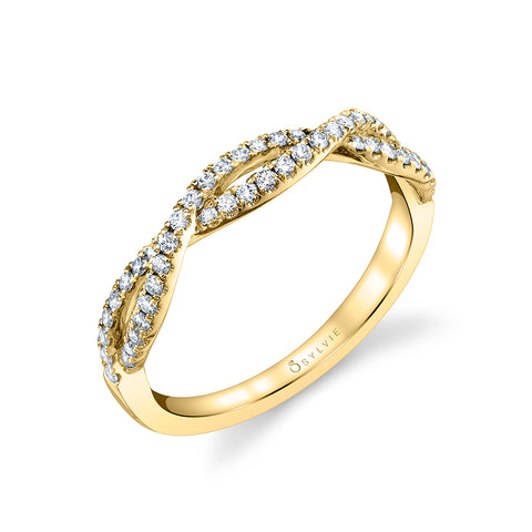 Sylvie Spiral Wedding Band BS1851