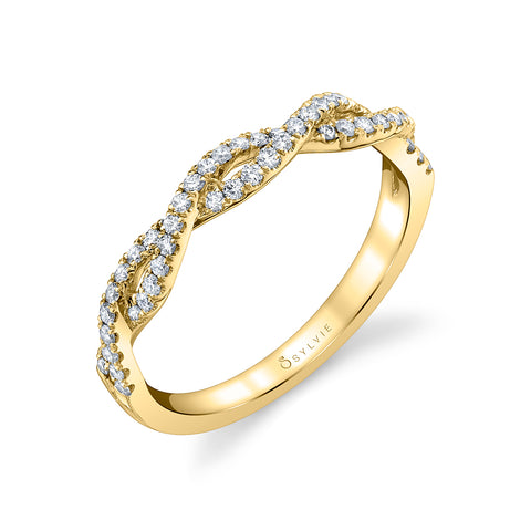 Sylvie Spiral Wedding Band BS1852