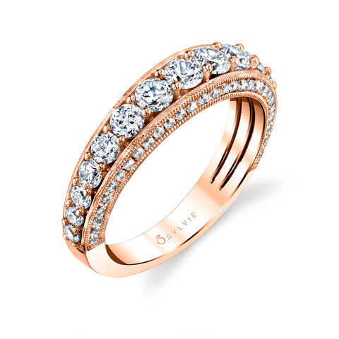 Sylvie Vintage Inspired Wedding Band BS1871