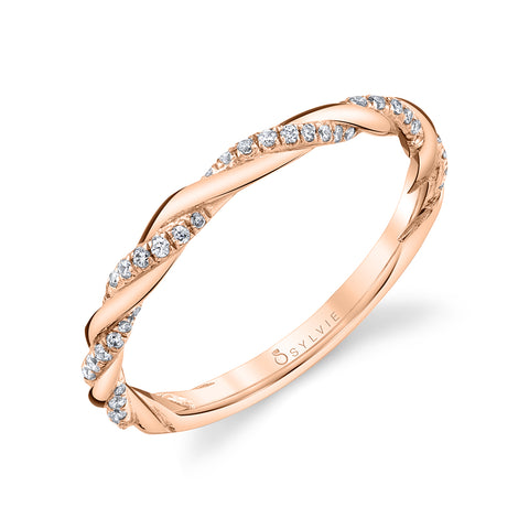 Sylvie Spiral Wedding Band BS1975