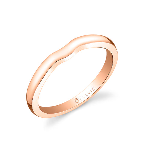 Sylvie Shiny Shank Wedding Band BSY904