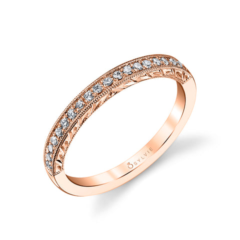 Sylvie Hand Engraved Wedding Band BSY984