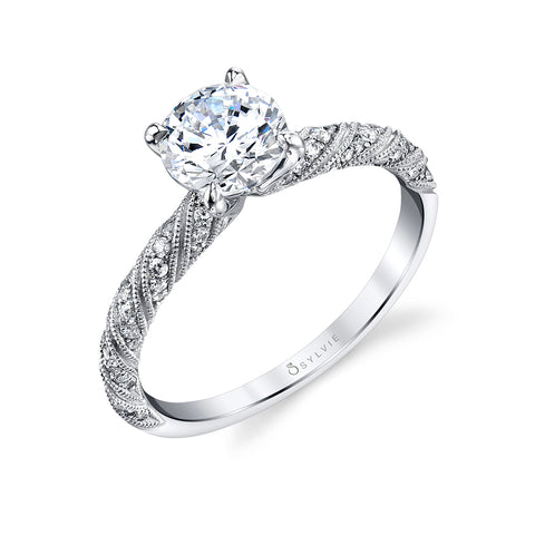 Sylvie BEAUTIFUL UNIQUE ENGAGEMENT RING - BELLA S1855