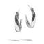 John Hardy Twisted Hoop Earrings EBS9003354BLSBN