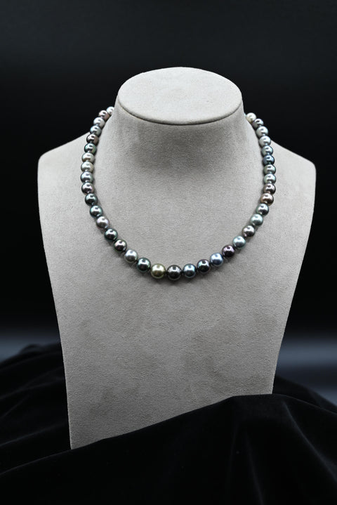 Natural Multi Colored Tahitian Pearl Strand