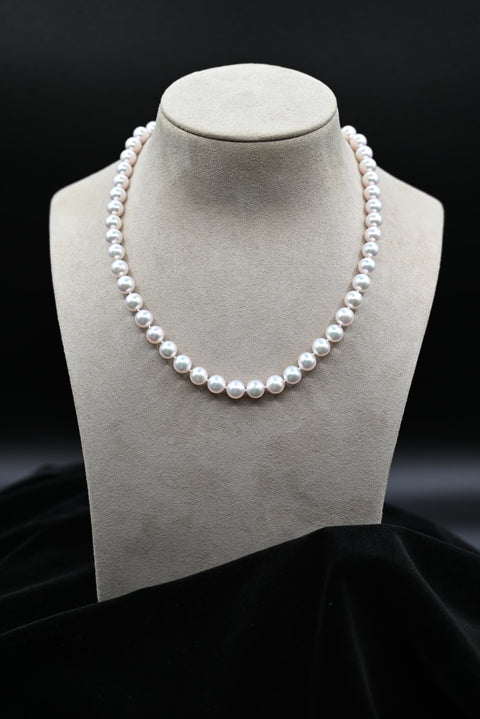 White Cultured Pearl Necklace